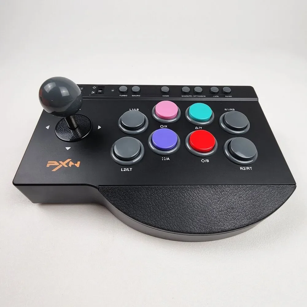 PXN 0082 USB Arcade Fight Stick Xbox PS4 PS3 Switch PC Turbo Macro